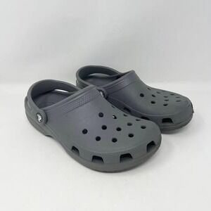 Crocs Classic Clog Wms 9/Mens 7 Slate Gray Slip On EVA Water Shoe Outdoor Casual